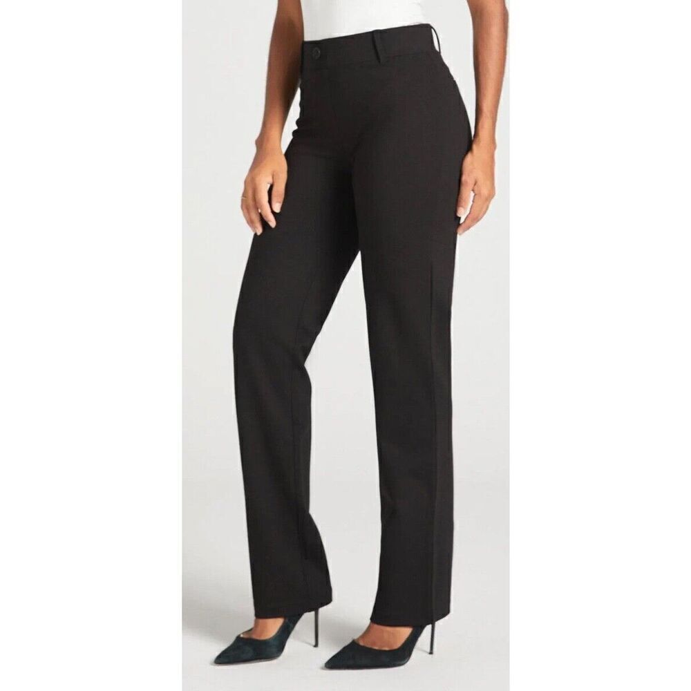 NWT Betabrand Straight CLASSIC BLACK YOGA Dress Pants sz SMALL PETITE retail $78